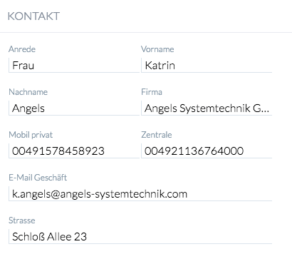 Anrufer Kontakt